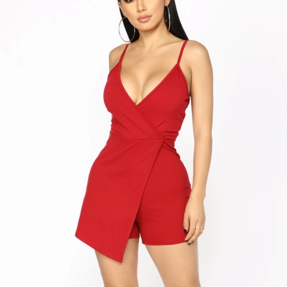Red romper